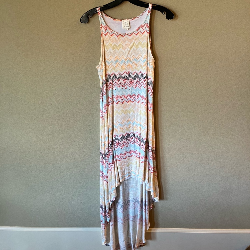 Ella Moss multicolored high low dress.